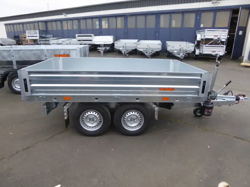 vezeko stahl rückwärtskipper anhänger 2700 kg (260x152 cm) vezeko stahl rückwärtskipper anhänger 2700 kg (260x152 cm)