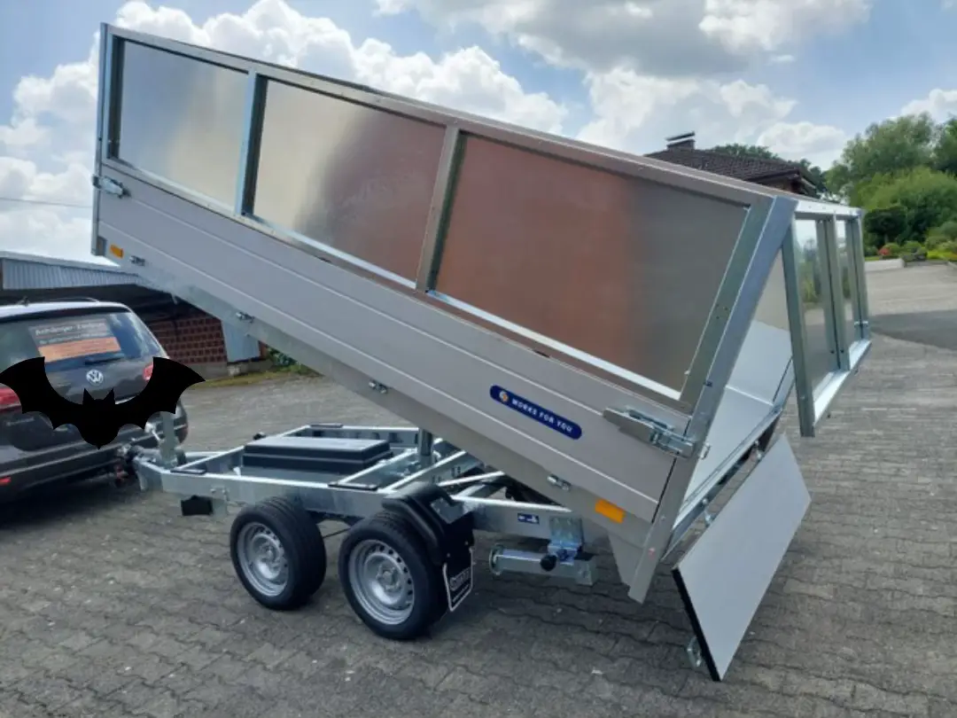 saris k1 elektro kipper anhänger 2700 kg (306x170 cm) saris k1 elektro kipper anhänger 2700 kg (306x170 cm)